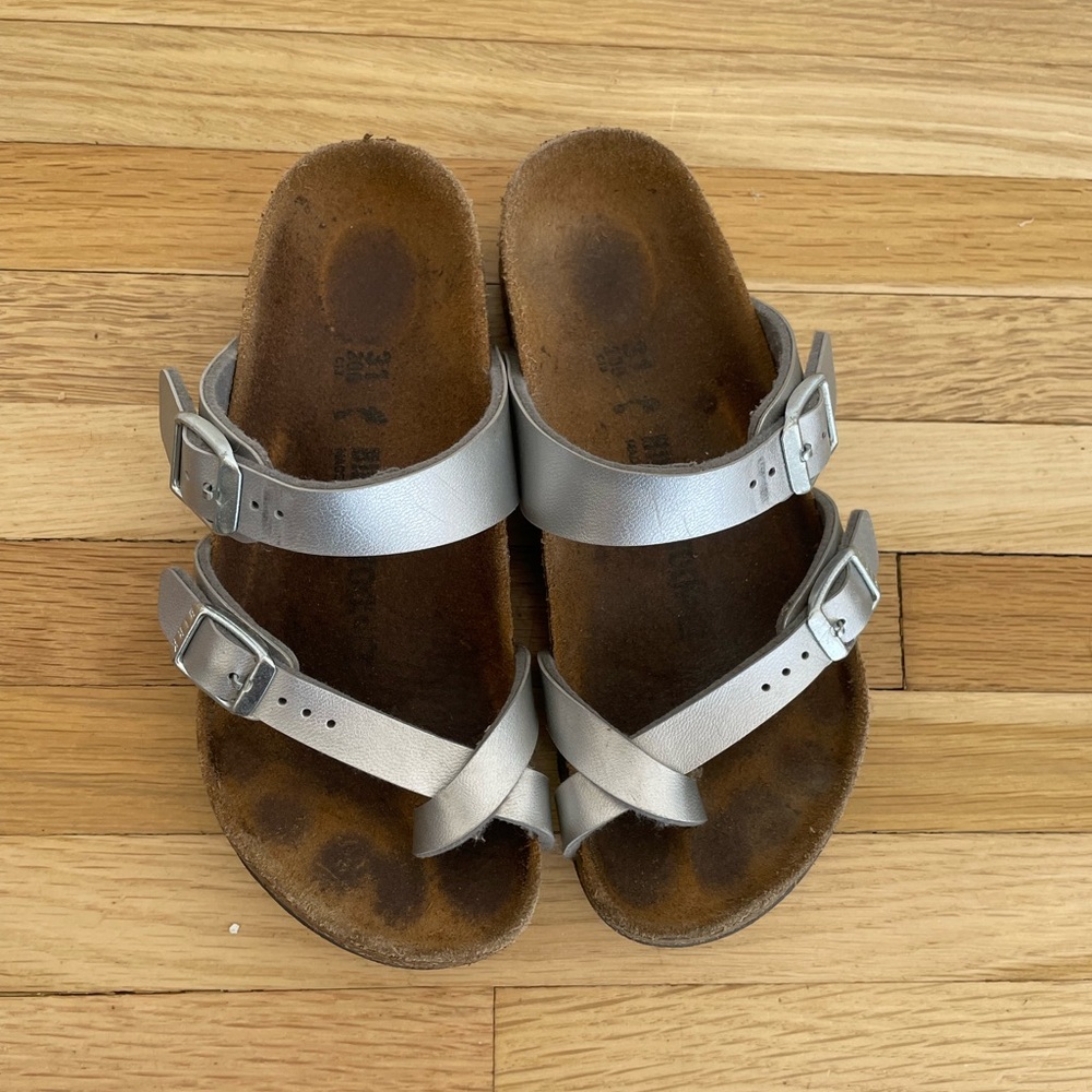 Birkenstock Kids Silver Sandals